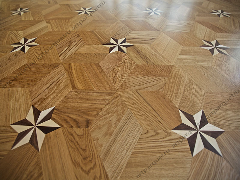Artistic wood flooring